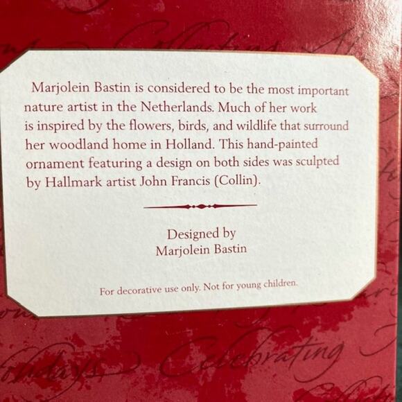 Handcrafted Birds on Vintage Hallmark Keepsake Ornament "Honored Guests" - Picture 5 of 7